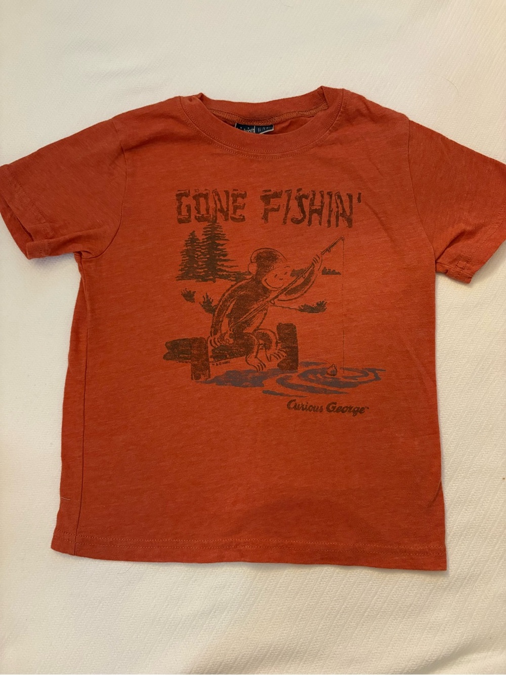 'Gone Fishin'' Curious George Junk Food x Baby Gap Vintage